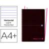 Cuaderno Oxford Ebook 1 A4+ Negro y Rosa 80 hojas Tapa Plastico Rayado Horizontal