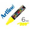 Rotulador Artline Poster Marker EPP-6 Punta Redonda Trazo 6mm Amarillo Flúor