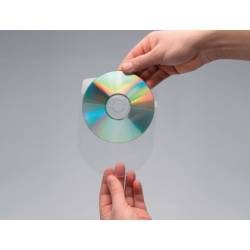 Funda autoadhesiva CD Q-Connect con solapa