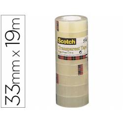 Cinta adhesiva Scotch acordeon 550 pack 8 unidades