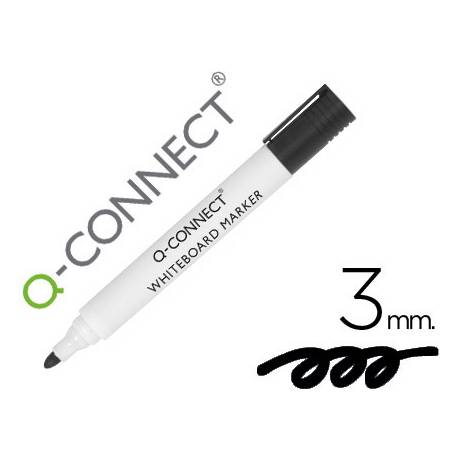 Rotulador Q-Connect pizarra blanca 3 mm negro
