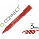 Rotulador Q-Connect punta de fibra permanente 3 mm rojo