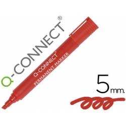 Rotulador Q-Connect punta de fibra permanente rojo 5mm
