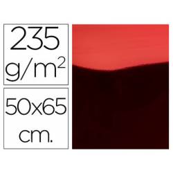 Cartulina metalizada Liderpapel color rojo 235 g7m2