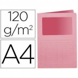 Subcarpeta cartulina Q-Connect Din A4 rosa