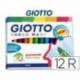 Rotulador Giotto Turbo Maxi Punta gruesa Lavable Caja de 12 Rotuladores