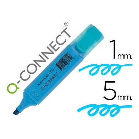 Rotulador fluorescente Q-Connect azul