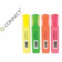 Rotuladores fluorescentes Q-Connect 4 colores
