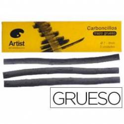 Carboncillo artist gruesos 7-9 mm caja de 3 barras