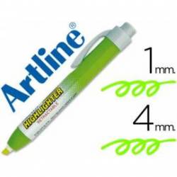 Rotulador Artline clix verde fluorescente 4mm