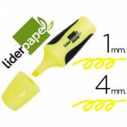 Rotulador Fluorescente Liderpapel mini amarillo