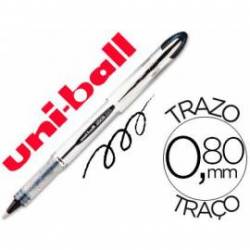 Rotulador-bolígrafo roller Uni-Ball negro UB-200 trazo 0,6 mm.