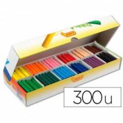 Lapices cera Jovi caja de 300 unidades de 12 colores surtidos
