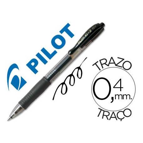 Boligrafo Pilot G-2 Negro 0,4 mm