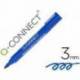Rotulador Q-Connect punta de fibra permanente 3 mm azul
