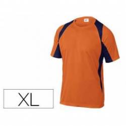 Camiseta manga corta DeltaPlus naranja talla XL
