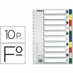 Separadores plastico Esselte Folio juego de 10