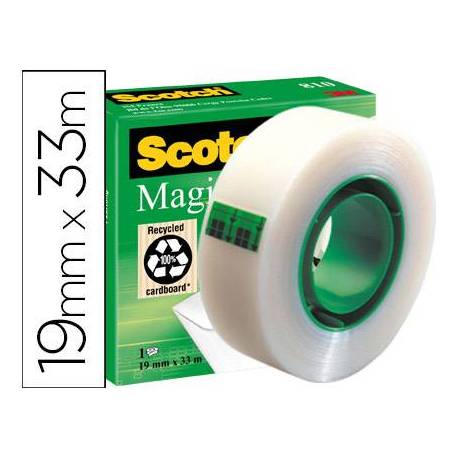 Cinta adhesiva invisible marca Scotch