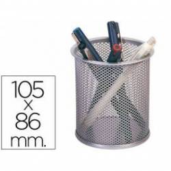 Q-Connect KF00864 Cubilete Portalápices Metal Rejilla Negro Diámetro 90 Mm Altura 100 Mm 