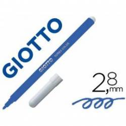 Rotulador Giotto Turbo Punta Media Lavable Azul Oscuro