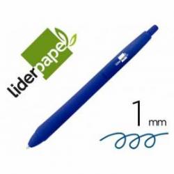 Boligrafo Liderpapel Gummy Touch 1 mm Color Azul