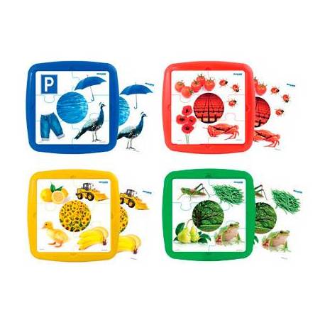Puzzle Los colores a partir de 2 años 6 piezas marca Miniland