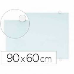 Pizarra Blanca Q-Connect Cristal Magnetica marco de aluminio 90x60 cm