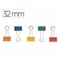 Pinza metalica Q-Connect N.3 Colores Surtidos Reversible 32 mm