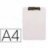 PORTANOTAS Q-CONNECT PLASTICO DIN A4 COLOR BLANCO 2,5MM