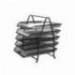 BANDEJA SOBREMESA METALICA Q-CONNECT KF18474 REJILLA NEGRO 5 BANDEJAS MOVIBLES 350X275X375 MM