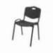 Silla PYC Robledo PVC negro ergonomica y apilable