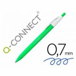 Boligrafo retractil Q-Connect Azul 0,5 mm Biodegradable