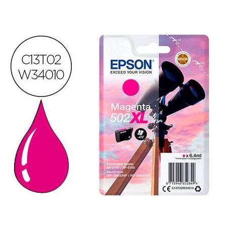 CARTUCHO INK-JET EPSON 502 XL COLOR MAGENTA C13T02W34010