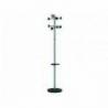 PERCHERO METALICO MARCA UNILUX ACCUEIL PIE 8 COLGADORES CON PARAGUERO Y BANDEJA GOTEO GRIS METALIZADO 177 X 38 CM