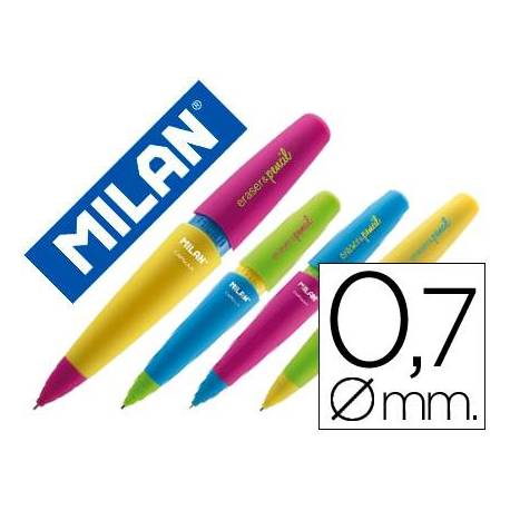 Portaminas Milán Capsule con goma 0,7mm (NO SE PUEDE ELEGIR COLOR)