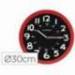 Reloj de pared Q-Connect rojo 30 cm