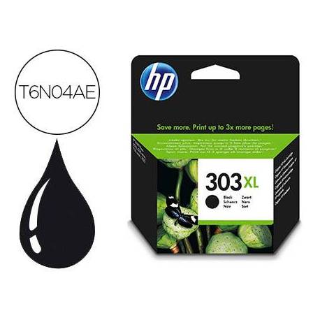 CARTUCHO INK-JET HP 303XL COLOR NEGRO T6N04AE