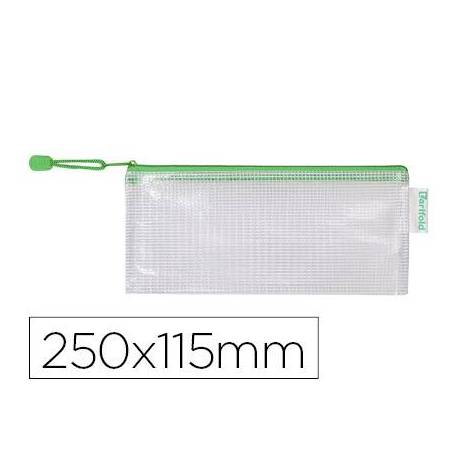 Bolsa multiusos 250x115 mm Tarifold plastico impermeable y ultrarresistente Verde