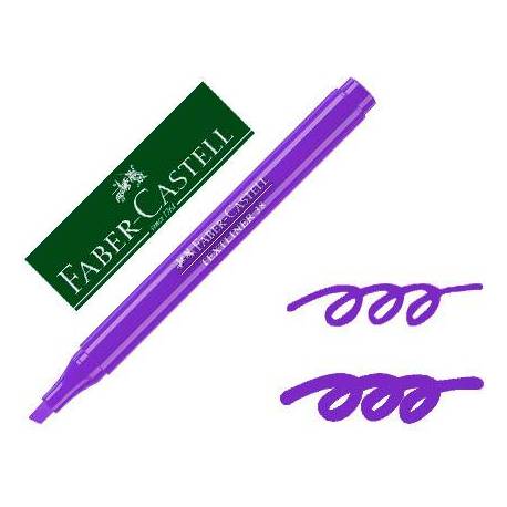 Rotulador Faber fluorescente Textliner 38 violeta