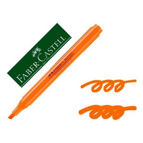 Rotulador Faber fluorescente Textliner 38 naranja