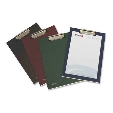 Portanotas plastico folio con pinza superior Pardo color negro