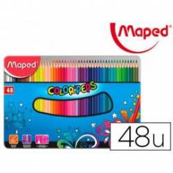Lapices de colores Maped Color Peps Caja Metalica 48 lapices