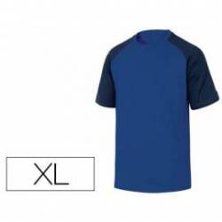 Camiseta manga corta Deltaplus color azul talla XL