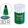 Rotulador Carioca Jumbo grueso caja de 30 rotuladores verdes