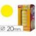 Gomets Apli circulares amarillos 20mm