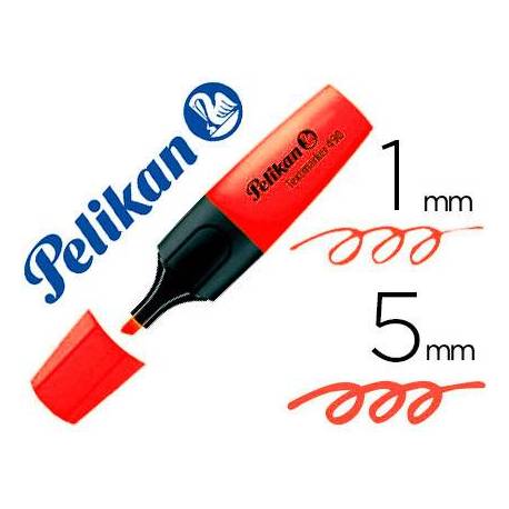 Rotulador fluorescente Marcan Pelikan Rojo trazo 1/5mm