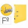 Archivador de palanca Liderpapel folio color amarillo lomo 52 mm
