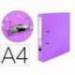 Archivador de palanca Liderpapel A4 lila compresor metalico