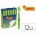 MARCADOR DE CERA GEL JOVI FLUORESCENTE COLOR VERDE CAJA DE 12 UNIDADES