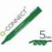 Rotulador Q-Connect Punta de Fibra Permanente Verde 5 mm